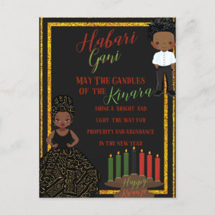 Kwanza Helgdag Card Helg Vykort