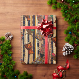 Kwanza , Kente , Gift Wrapping Presentpapper