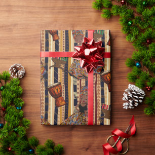 Kwanza , Kente , Gift Wrapping Presentpapper
