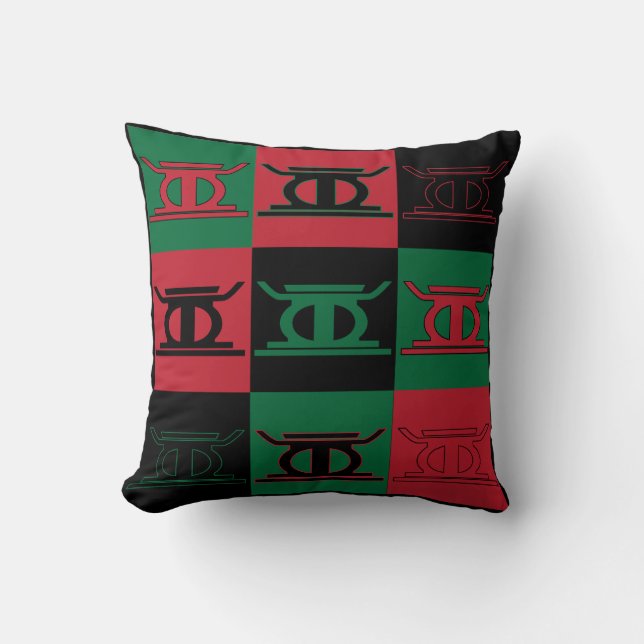 Kwanza-kudden - dag 2 Kujichagulia (självbestämman Kudde (Framsida)