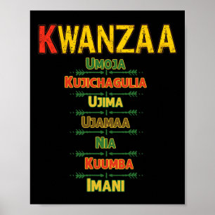 Kwanza Principles Firande African American He Poster