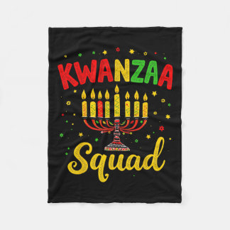 Kwanza Squad Family Matching Afro-american Lycklig Fleecefilt