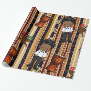 Kwanza Wrapping papper  Presentpapper