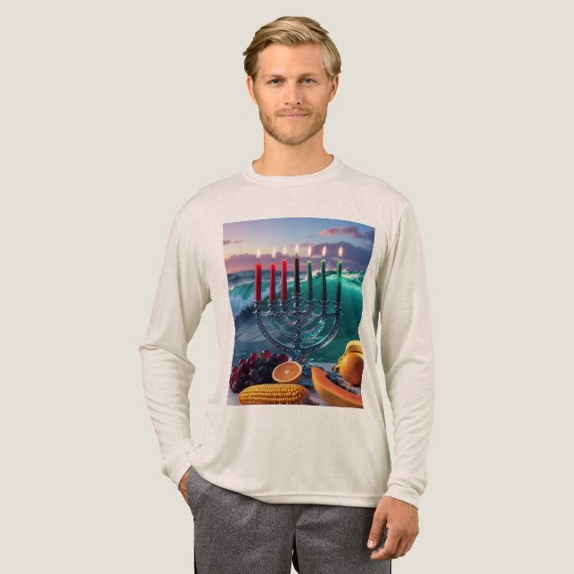 KWANZAA - 7 NIGHTS - KINARA T SHIRT (Hel framsida)