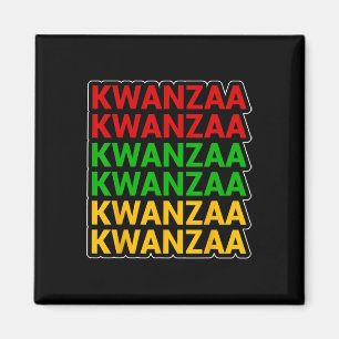 Kwanzaa African American Heritage Stacks Magnet