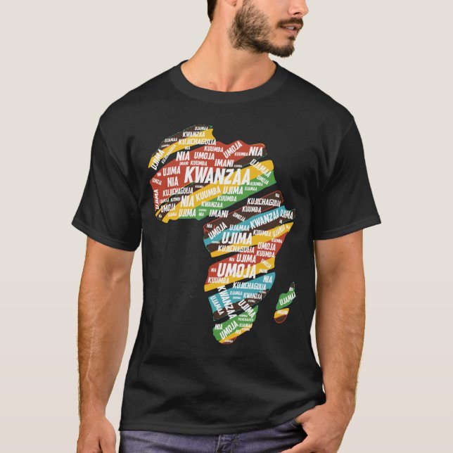 Kwanzaa African American Holiday ADOS Gift T Shirt (Framsida)