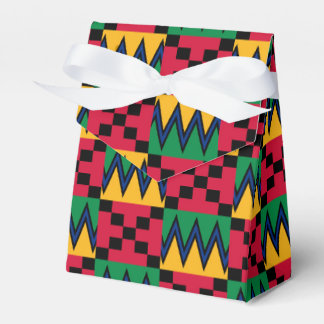Kwanzaa afrikansk geometrisk utskrift (4) presentaskar