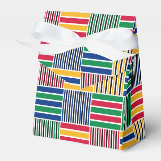 Kwanzaa afrikansk geometrisk utskrift (6) presentaskar