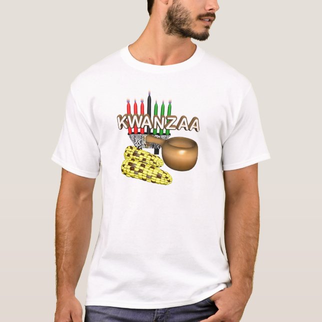 Kwanzaa ämnar helgdag t-shirt (Framsida)