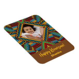 Kwanzaa Anpassningsbar Färgad Diamond Patter Magnet