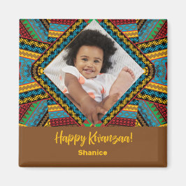 Kwanzaa Anpassningsbar Färgad Diamond Patter Magnet