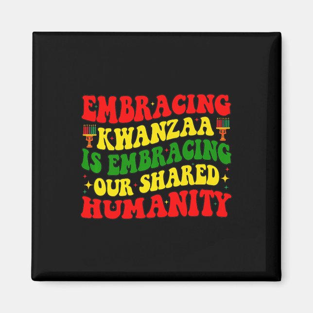 Kwanzaa är vårt gemensamma humanistiska afrikanskt magnet (Framsidan)