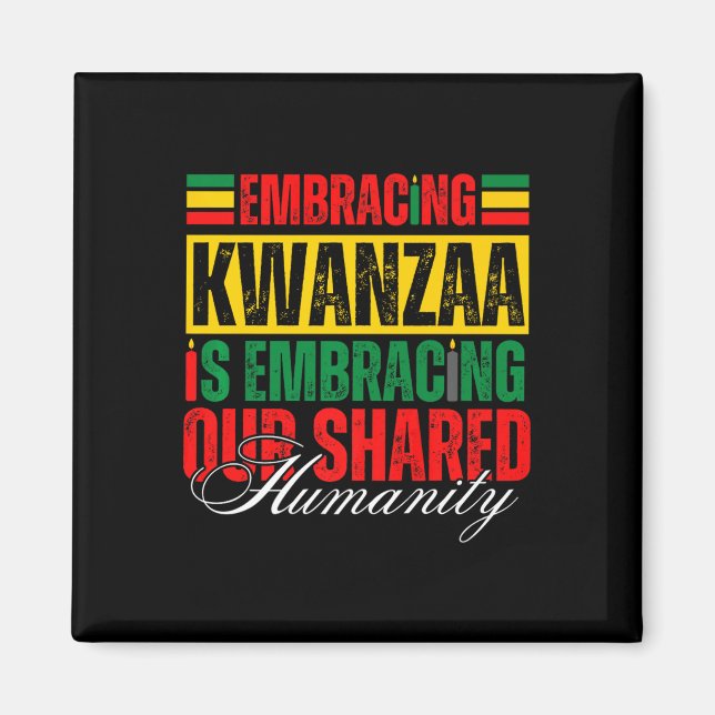 Kwanzaa är vårt gemensamma humanistiska afrikanskt magnet (Framsidan)