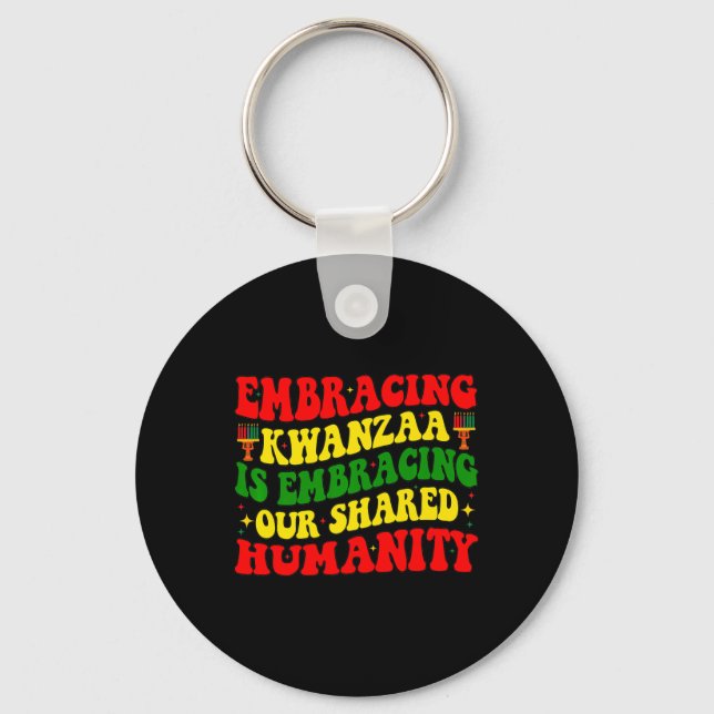 Kwanzaa är vårt gemensamma humanistiska afrikanskt nyckelring (Framsida)