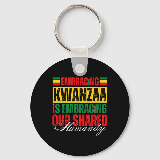 Kwanzaa är vårt gemensamma humanistiska afrikanskt nyckelring (Framsida)