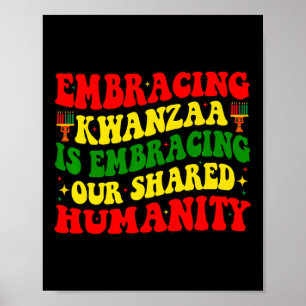Kwanzaa är vårt gemensamma humanistiska afrikanskt poster