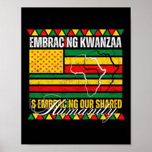 Kwanzaa är vårt gemensamma humanistiska afrikanskt poster
