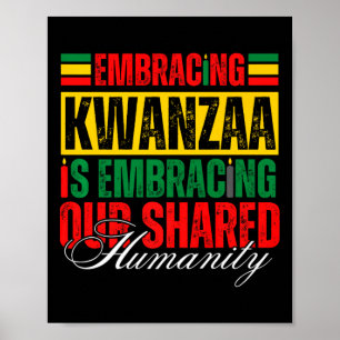 Kwanzaa är vårt gemensamma humanistiska afrikanskt poster