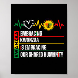 Kwanzaa är vårt gemensamma humanistiska afrikanskt poster