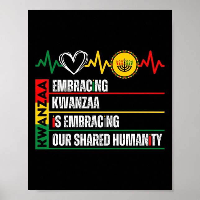 Kwanzaa är vårt gemensamma humanistiska afrikanskt poster (Framsidan)