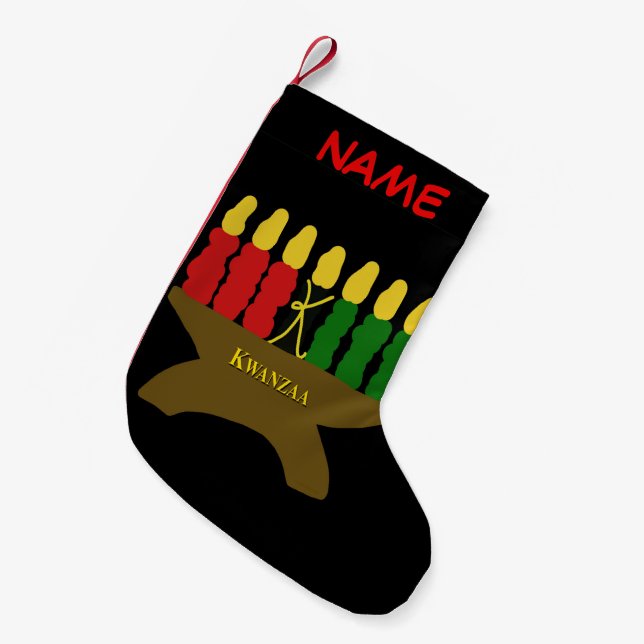 Kwanzaa Art-julklapp Liten Julstrumpa (Framsidan (Hängande))