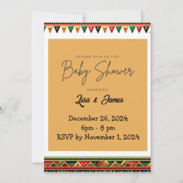 Kwanzaa Baby Shower Inbjudan