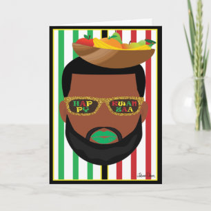 Kwanzaa Beard LGBTQ Helgdag Kort