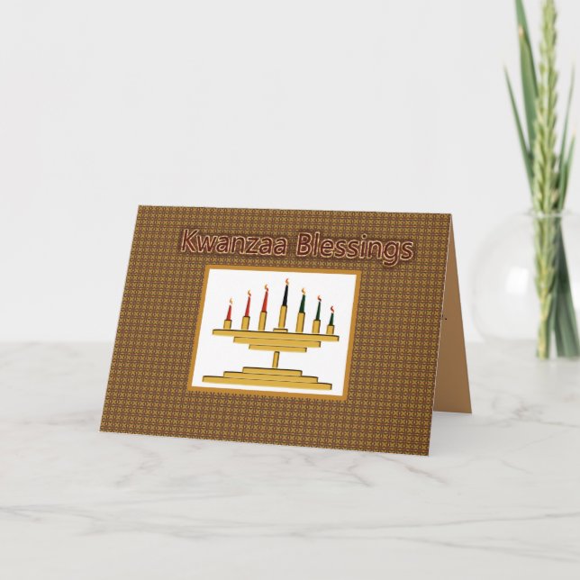 Kwanzaa Blessings Helgkort (Framsida)