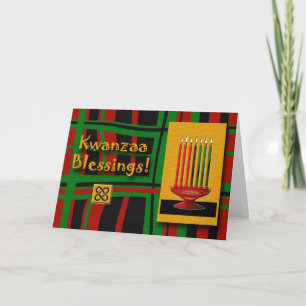 Kwanzaa Blessings Helgkort