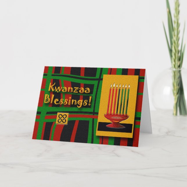 Kwanzaa Blessings Helgkort (Framsida)