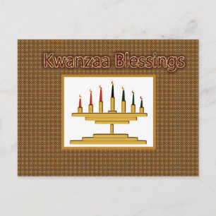 Kwanzaa Blessings-vykort Vykort