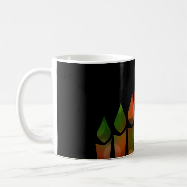 Kwanzaa Bokeh Kinara Kaffemugg (Vänster)