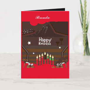 KWANZAA BORD LYCKLIG KWANZAA-KORT HELGKORT