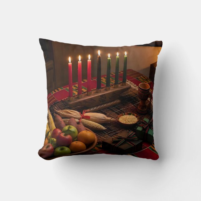Kwanzaa-bord med Kinara Kudde (Framsida)