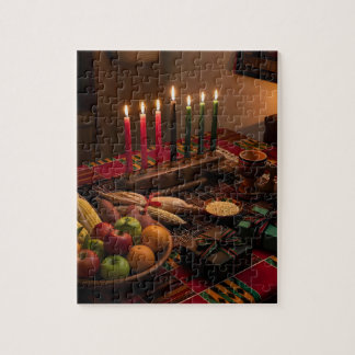 Kwanzaa-bord med Kinara Pussel