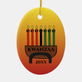 Kwanzaa Candles Julgransprydnad Keramik