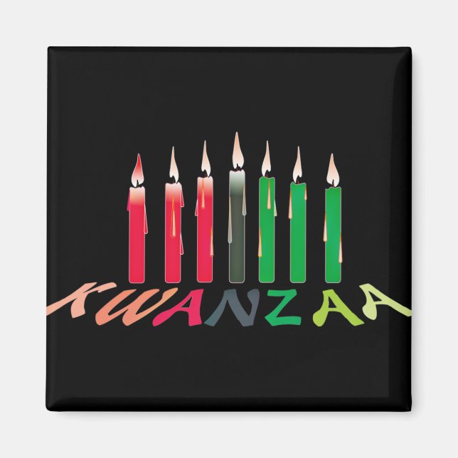 Kwanzaa Candles Magnet (Framsidan)