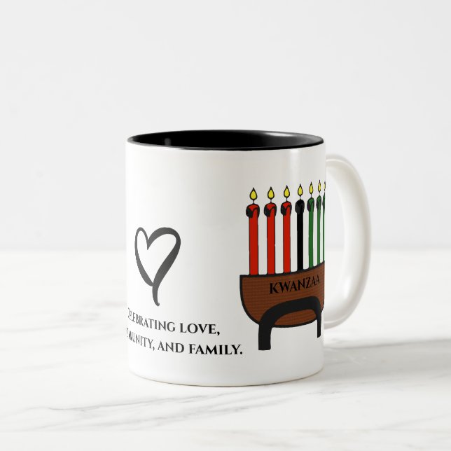 Kwanzaa Candles Mugg (Framsida höger)