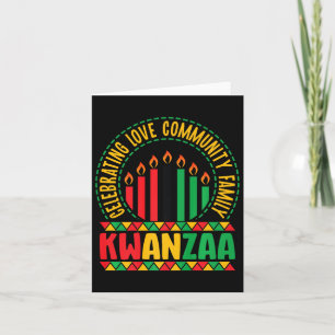 Kwanzaa - Celebrerar Kärlek Gemenskap & Familj Kort
