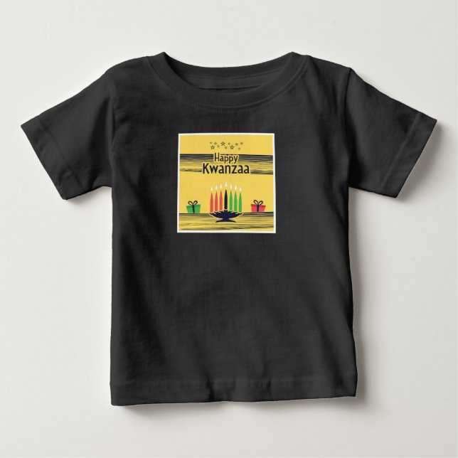 Kwanzaa Cute Black T Shirt (Framsida)