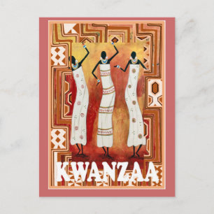 Kwanzaa - dans dam vykort
