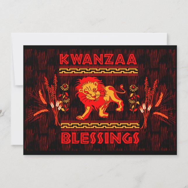 Kwanzaa dansare inbjudningar (Framsida)