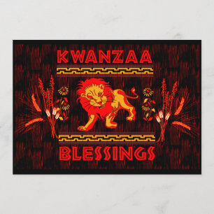Kwanzaa dansare inbjudningar