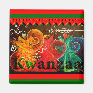 Kwanzaa - designer magnet