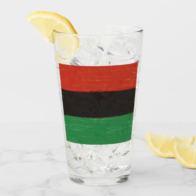 Kwanzaa Färg Glaskopp (Framsida Ice)