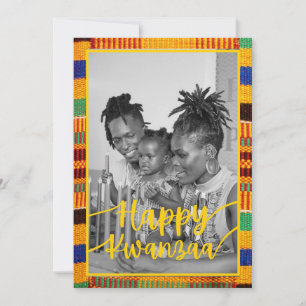 Kwanzaa färgstark mall för Julhälsningar kort