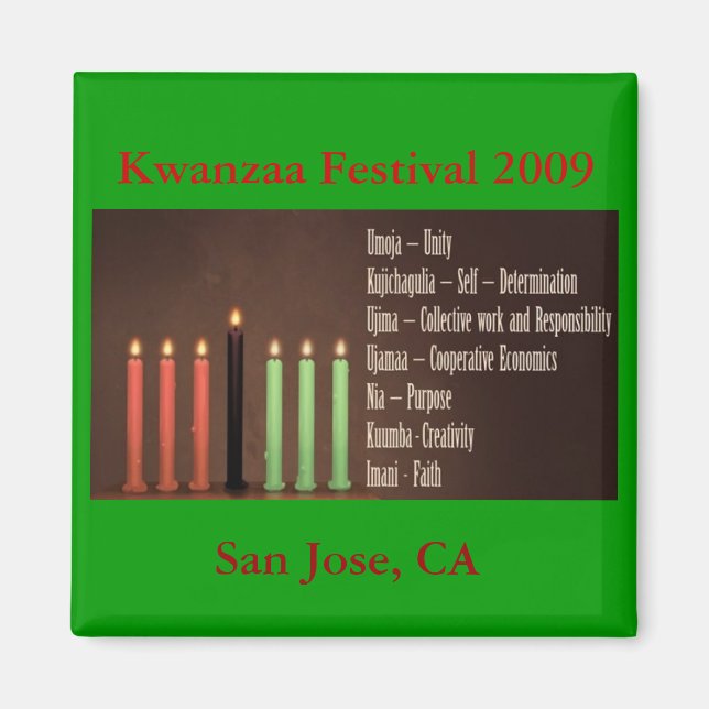 Kwanzaa festival 2009, San J... Magnet (Framsidan)