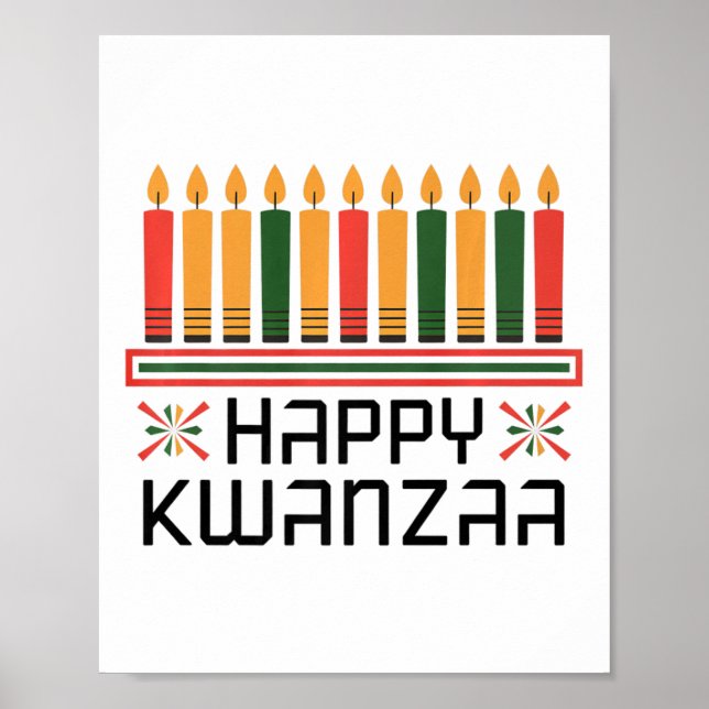 Kwanzaa Firande Ideas Unity in Kwanza Lycklig Kw Poster (Framsidan)