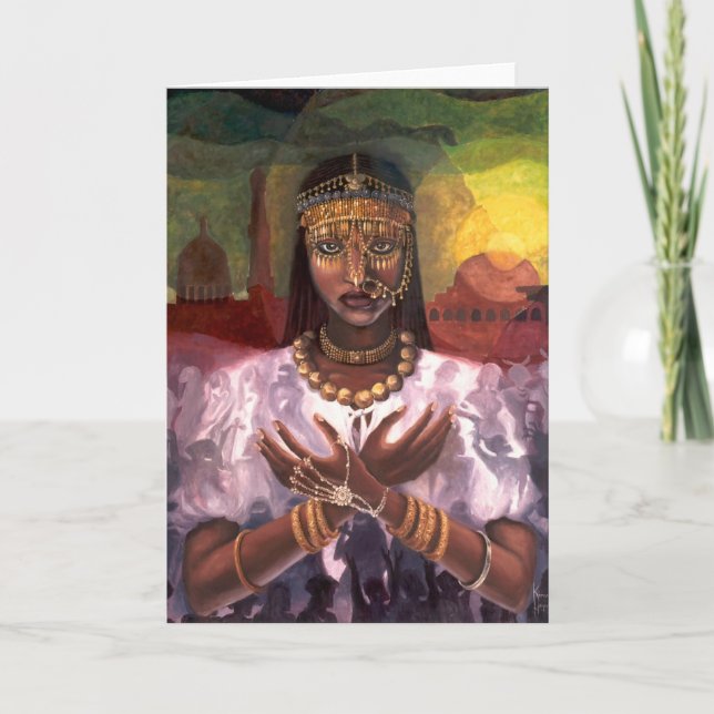 Kwanzaa "för afrikansk majestät" kort (Framsida)