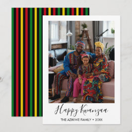Kwanzaa fotokort för Helgdag Julkort